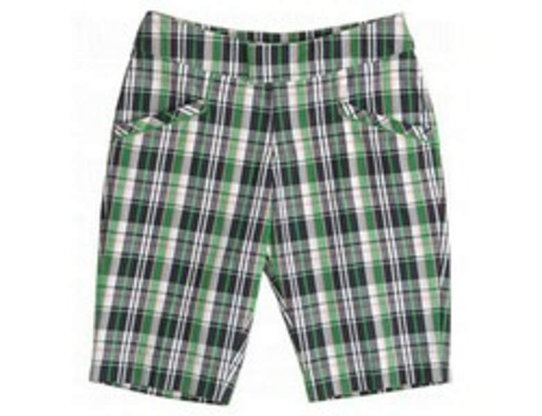 womens plaid golf shorts