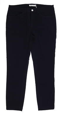 New Womens Peter Millar Golf Pants 8 Navy Blue MSRP $109 LE0B46