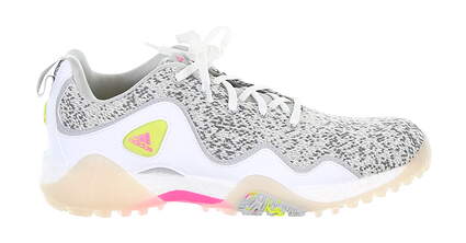 New Womens Golf Shoe Adidas Codechaos 21 Spikeless Medium 8.5 Gray/White MSRP $130 FW6530