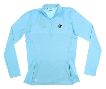 New W/ Logo Womens Adidas Golf 1/4 Zip Pullover Small S Blue MSRP $70 DP5794
