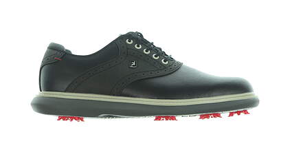 New Mens Golf Shoe Footjoy 2021 Traditions Medium 9 Black/Grey MSRP $140 57904