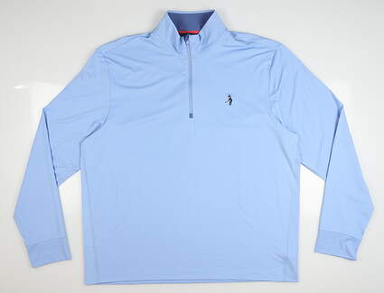 New W/ Logo Mens Ralph Lauren Golf 1/4 Zip Pullover X-Large XL Blue MSRP $98 781833306004