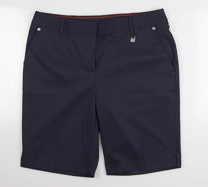 New Womens Cutter & Buck Golf Shorts 8 Navy Blue MSRP $100 LCB04739