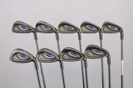 Ping i5 Iron Set 3-PW GW Stock Steel Shaft Steel Stiff Right Handed Blue Dot 38.0in
