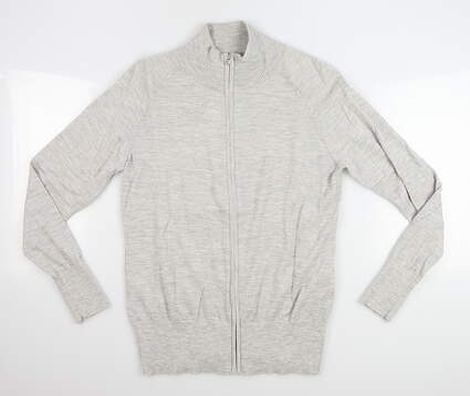 New Womens Peter Millar Cashmere Sweater Medium M Gray MSRP $299 LS19S03