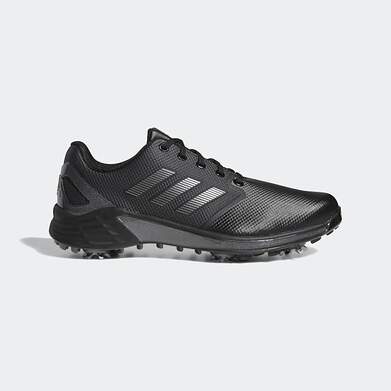 New Mens Golf Shoe Adidas ZG21 Medium 7 Black/Silver/Grey MSRP $180