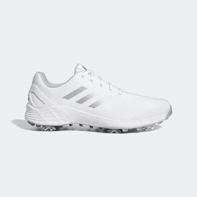 New Mens Golf Shoe Adidas ZG21 Medium 7 White/Silver/Silver MSRP $180