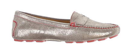 New Womens Golf Shoe Peter Millar Loafer Medium 6.5 Gray MSRP $200 LF18F20
