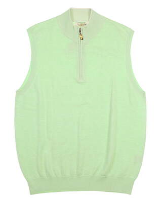 New Mens Peter Millar Golf Sweater Vest Medium M Green MSRP $145 MS08S04