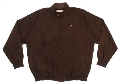 New W/ Logo Mens DONALD ROSS Classic Club Jacket X-Large XL Chocolate MSRP $295 DR812-218