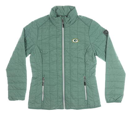New Womens Cutter & Buck Packers Jacket Small S Green MSRP $210 LCO00007