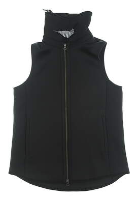 New Womens Belyn Key Grommet Vest X-Small XS Black MSRP $156 VST0002