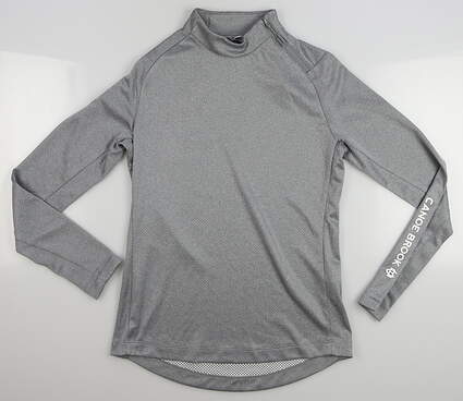 New W/ Logo Womens Level Wear Eve Long Sleeve Mock Neck X-Small XS Heather Charcoal MSRP $55