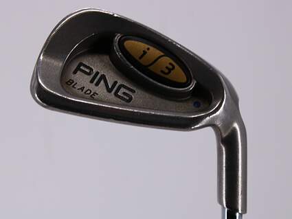 Ping i3 Blade Single Iron 8 Iron True Temper Dynalite Gold Steel Regular Right Handed Blue Dot 36.5in