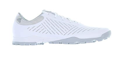 New Womens Golf Shoe Adidas Adipure Sport 2.0 Medium 7 White/Grey MSRP $100 BD7196