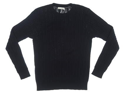 New Womens Peter Millar Golf Sweater Small S Navy Blue MSRP $339