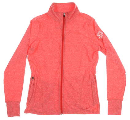 New W/ Logo Womens Straight Down Golf Jacket Small S Red MSRP $124