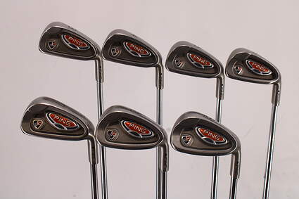 Ping i10 Iron Set 3-9 Iron Ping AWT Steel Stiff Right Handed Black Dot 38.0in