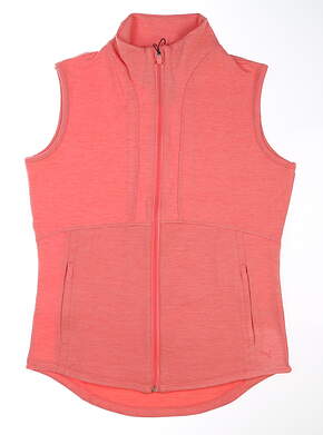New Womens Puma Golf Vest Small S Carnation Pink MSRP $75