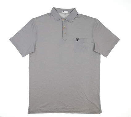 New W/ Logo Mens Peter Millar Golf Polo X-Large XL Gale MSRP $89