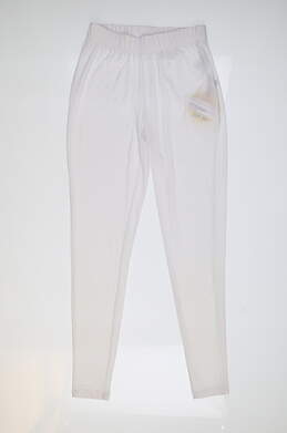 New Womens Jamie Sadock Golf Pants Medium M White MSRP $110 82330