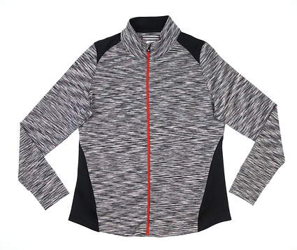New Womens Footjoy Full Zip Golf Jacket X-Large XL Black/White/Red MSRP $125 27551