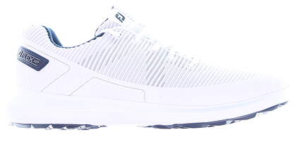 New Mens Golf Shoe Footjoy Flex XP Wide 9.5 White/Navy MSRP $110 56250