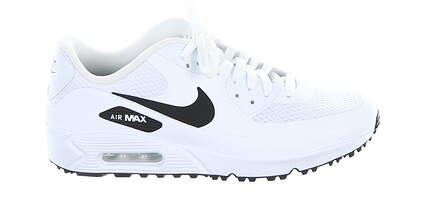 New W/O Box Mens Golf Shoe Nike Air Max 90 G 9 White/Black MSRP $130