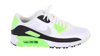 New Mens Golf Shoe Nike Air Max 90 G 10 White/Green MSRP $130 CU9978 100