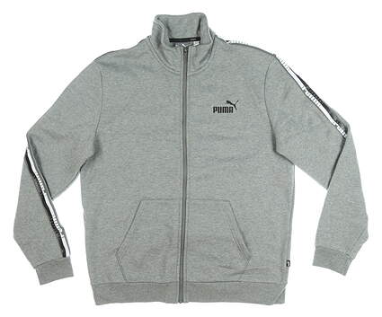 New Mens Puma Full Zip Sweatshirt Large L Gray MSRP $80