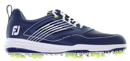 New Mens Golf Shoe Footjoy FJ Fury Medium 9.5 Blue/White MSRP $170 51101