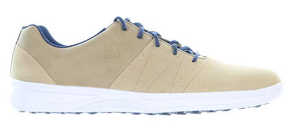 New Mens Golf Shoe Footjoy 2019 Contour Casual Wide 8.5 Taupe MSRP $120 54056