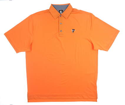 New W/ Logo Mens Footjoy Golf Polo X-Large XL Orange MSRP $68