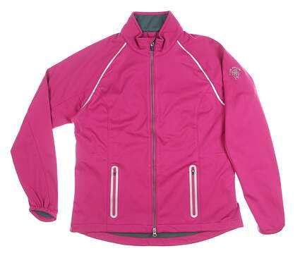 New W/ Logo Womens Zero Restriction Golf Jacket Large L Pink MSRP $165 W1021L
