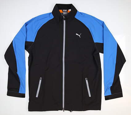 New Mens Puma Golf Jacket Designed for Bryson DeChambeau Medium M Black MSRP $200 572291-02