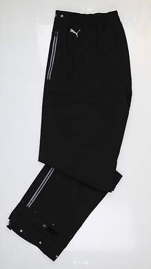 New Mens Puma Golf Rain Pants Designed for Bryson DeChambeau Large L x33 Black MSRP $220 572293-01