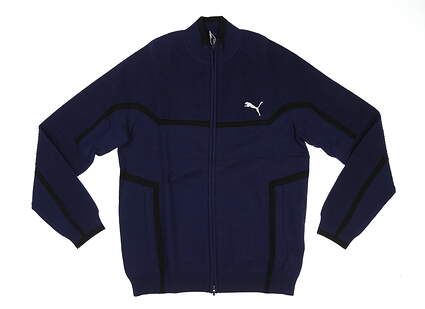 New Mens Puma Evoknit Jacket Designed for Rickie Fowler Small S Peacoat MSRP $180 574539-02