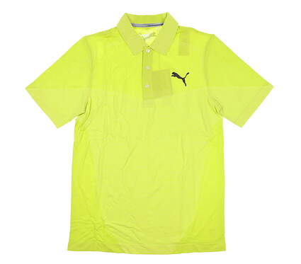New Mens Puma Evoknit Block Seamless Polo Designed for Rickie Fowler Small S Acid Lime MSRP $75 574547-05
