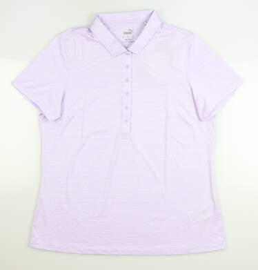 New Womens Puma Daily Polo Large L Purple MSRP $60 595826 23