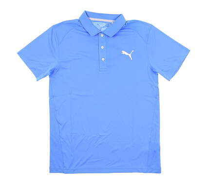 New Mens Puma Essential Pounce Polo Designed for Rickie Fowler Small S Marina MSRP $65 570462-34