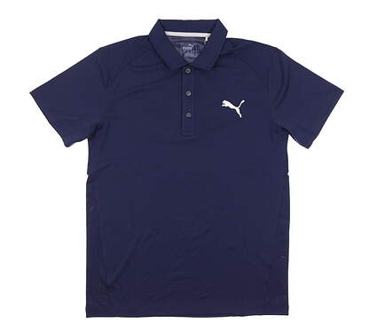 New Mens Puma Essential Pounce Polo Designed for Rickie Fowler Small S Peacoat MSRP $65 570462-03