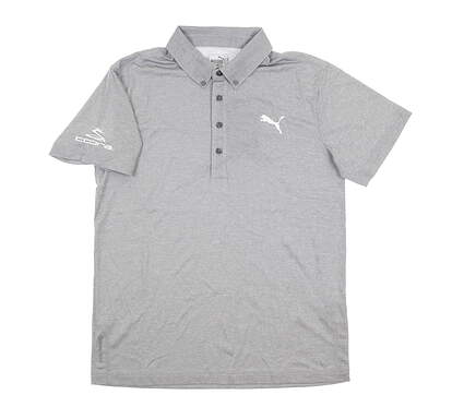 New Mens Puma Oxford Heather Polo Designed for Rickie Fowler Small S Quiet Shade MSRP $75 574613-01