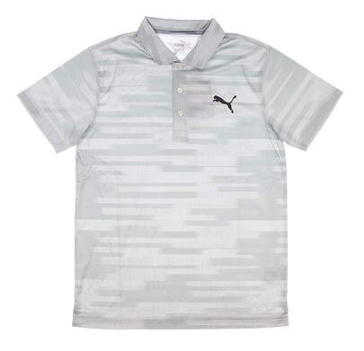 New Mens Puma PWRCOOL Blur Polo Designed for Rickie Fowler Small S Quarry MSRP $75 574557-01