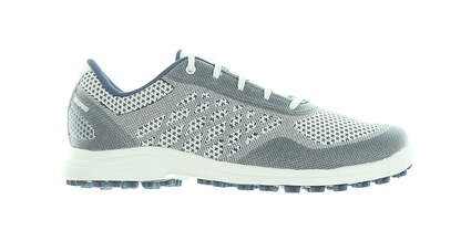 New Womens Golf Shoe Adidas Alphaflex Sport Spikeless Medium 6.5 White/Blue MSRP $100 FW7483