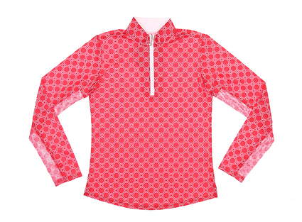 New Womens San Soleil Golf Long Sleeve Mock Neck X-Small XS Red MSRP $101 900463