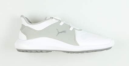 New Mens Golf Shoe Puma Ignite Fasten8 Disc 9 White/Grey MSRP $160 194541 03