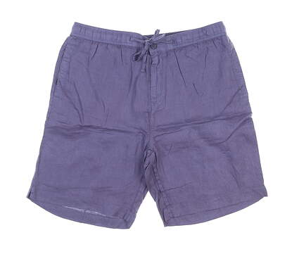New Mens BUGATCHI Linen Shorts Small S Purple MSRP $129 NX9616B32