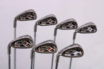 Ping G15 Iron Set 4-PW Ping AWT Steel Stiff Left Handed Green Dot 37.5in
