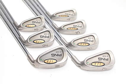 Ping i3 Oversize Iron Set 4-PW Ping Z-Z65 with Cushin Insert Steel Stiff Right Handed Green Dot 38.0in