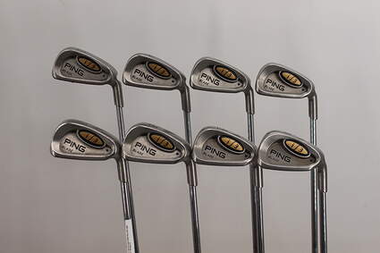 Ping i3 Blade Iron Set 3-PW Stock Steel Shaft Steel Stiff Right Handed Blue Dot 37.75in